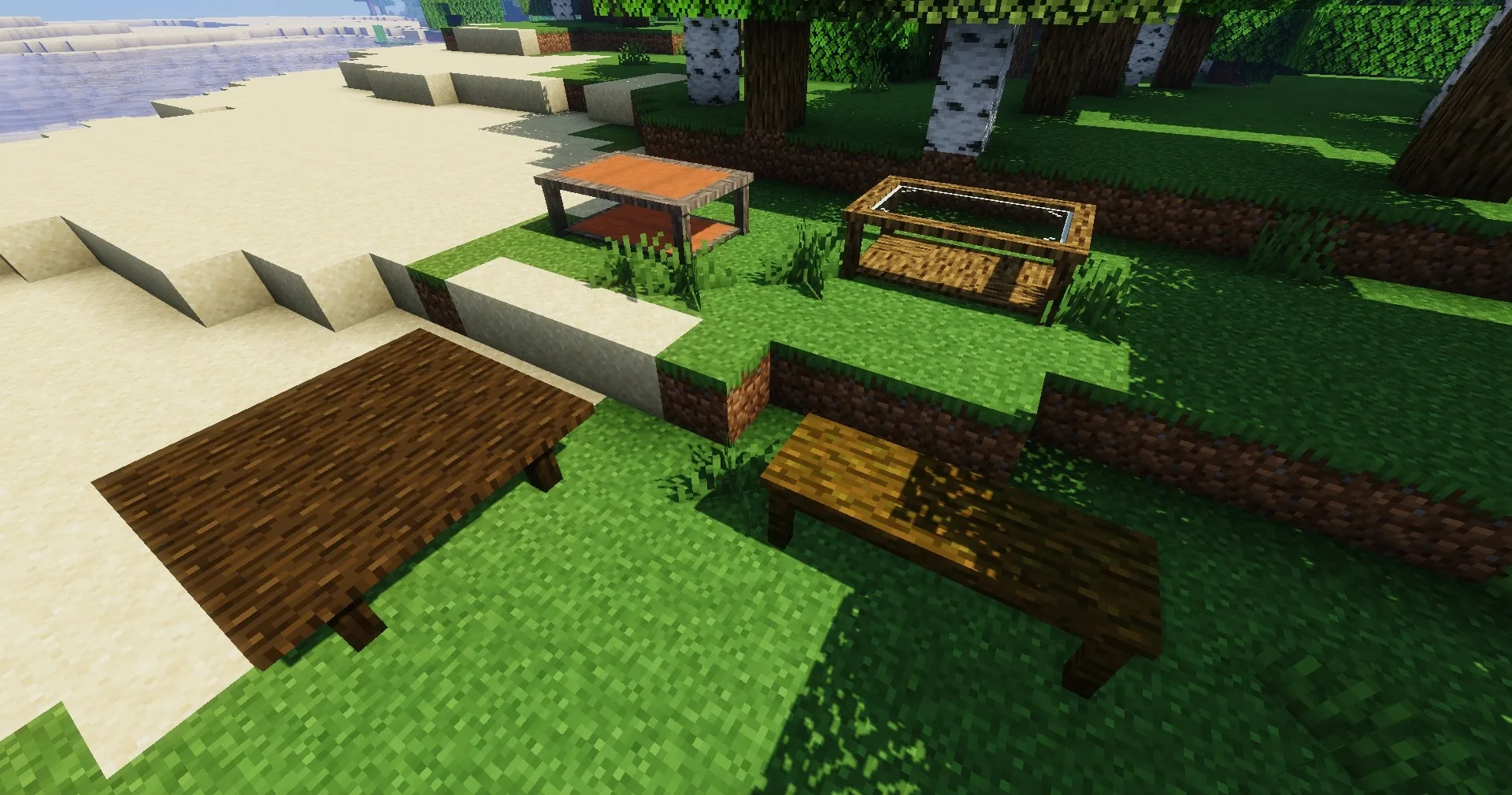 Деревянные столы из мода Macaw's Furniture.