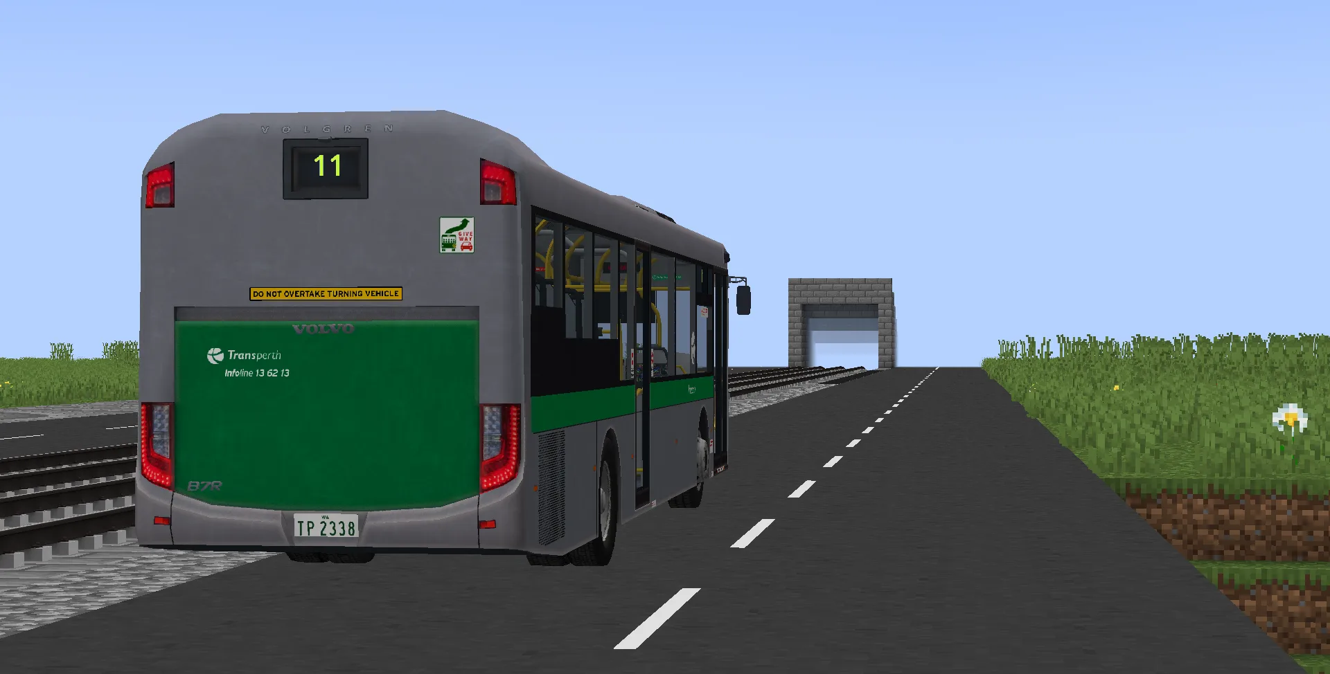 Автобус Transperth Volvo B7RLE из ресурс-пака [MTR4] Perth Pack