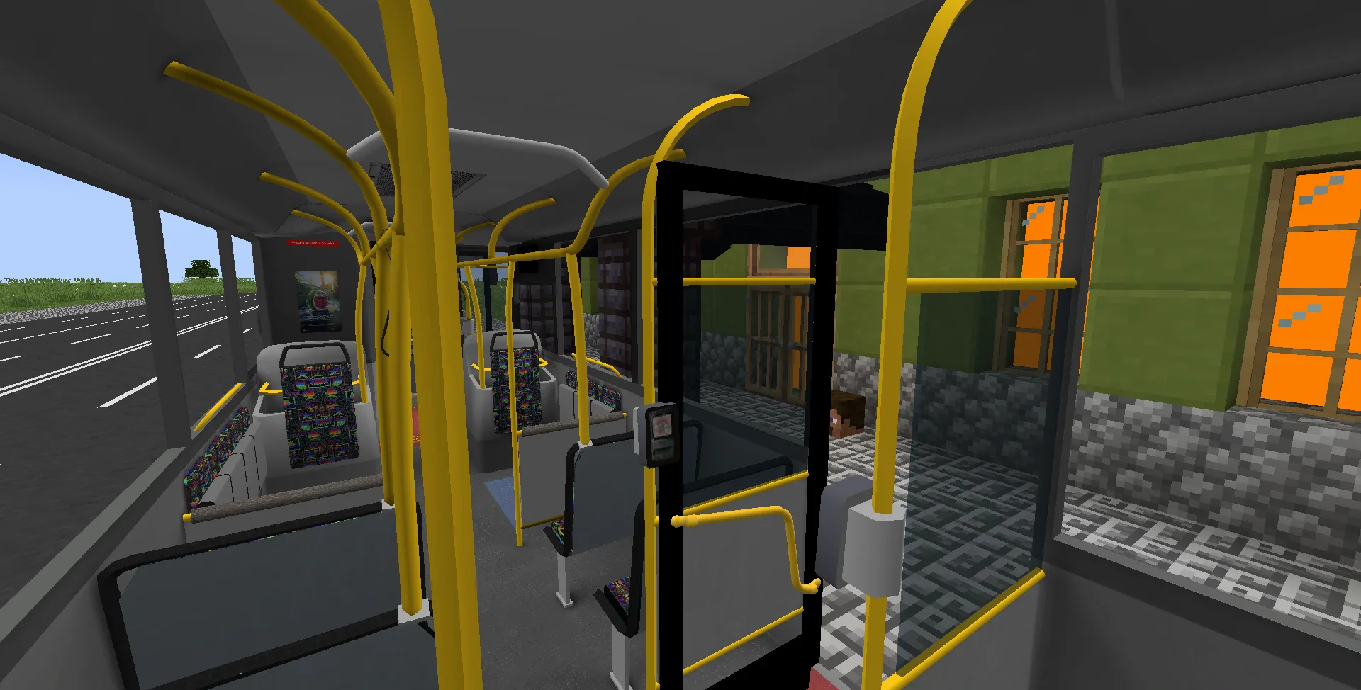 Интерьер автобуса Transperth Volvo B7RLE из ресурс-пака [MTR4] Perth Pack