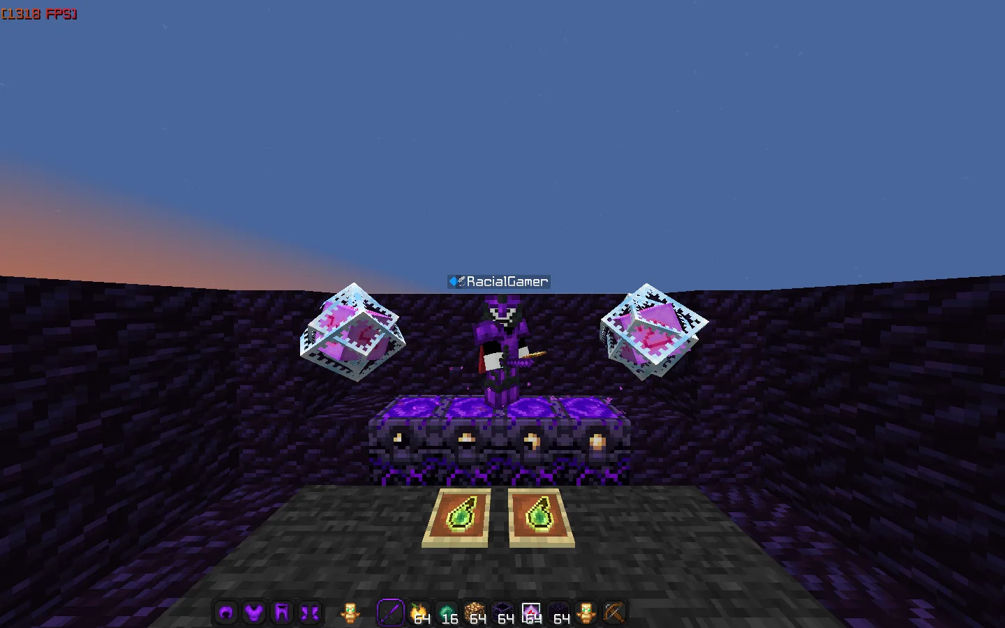 Скриншот ресурспака Hadena в Minecraft.