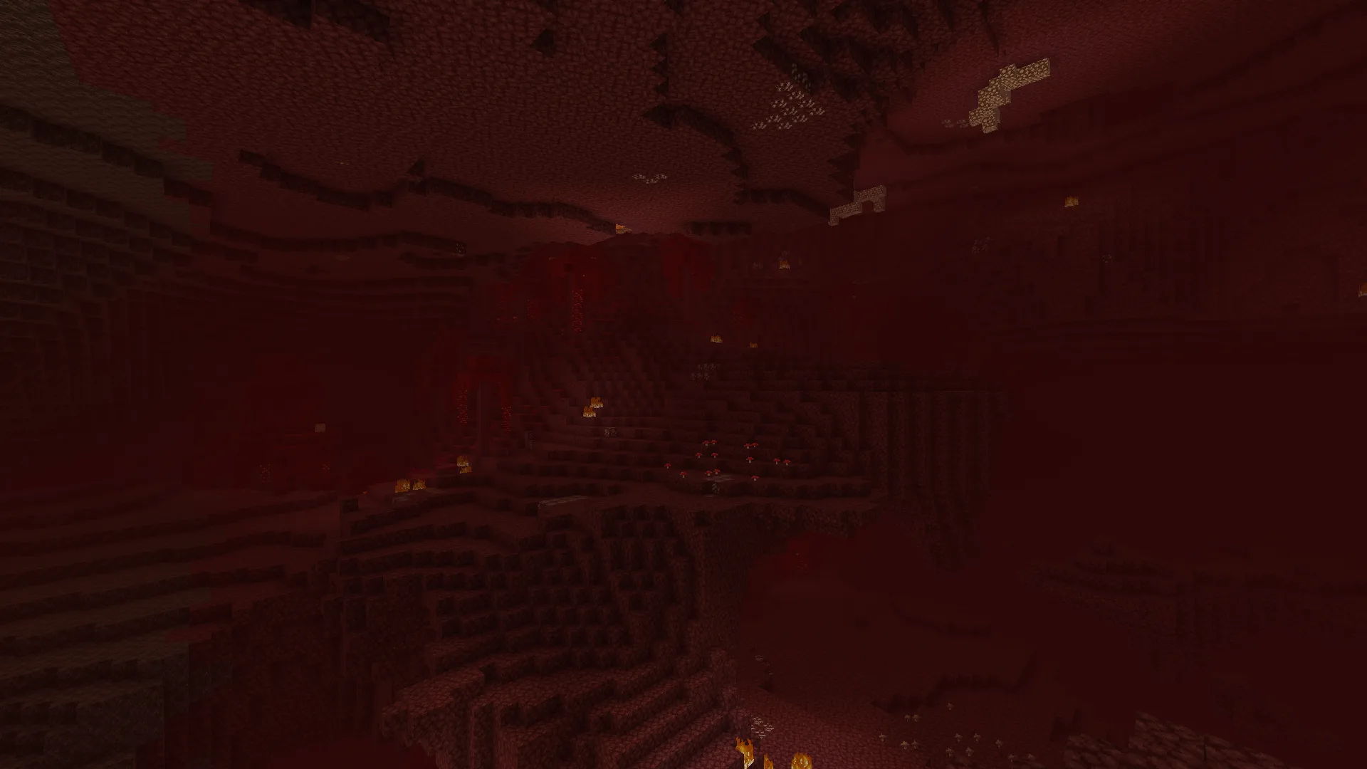 Нижний мир с ванильными рудами