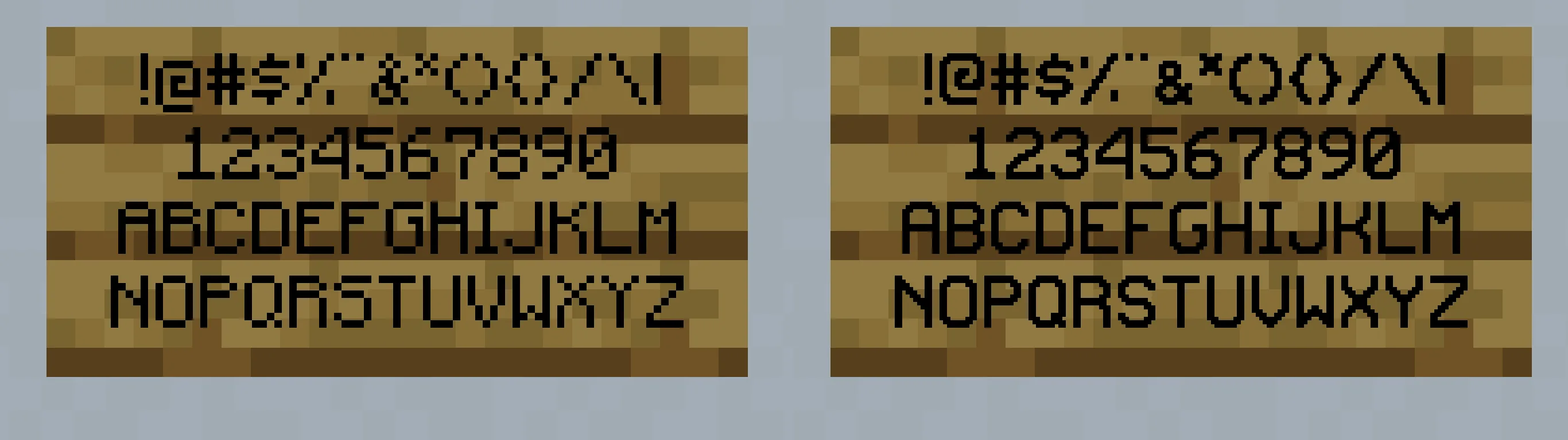 Сглаженный шрифт с естественным начертанием букв