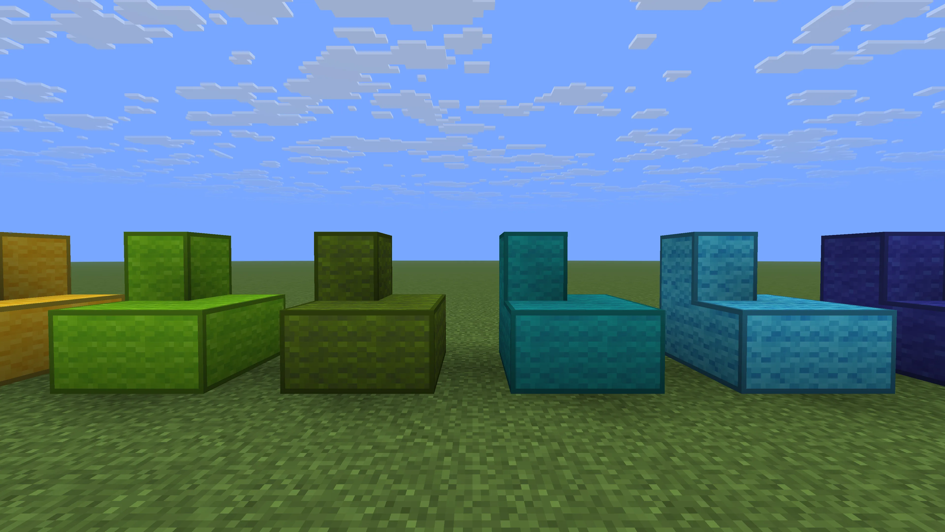 Текстуры цветной шерсти в ресурс-паке Framed Wool