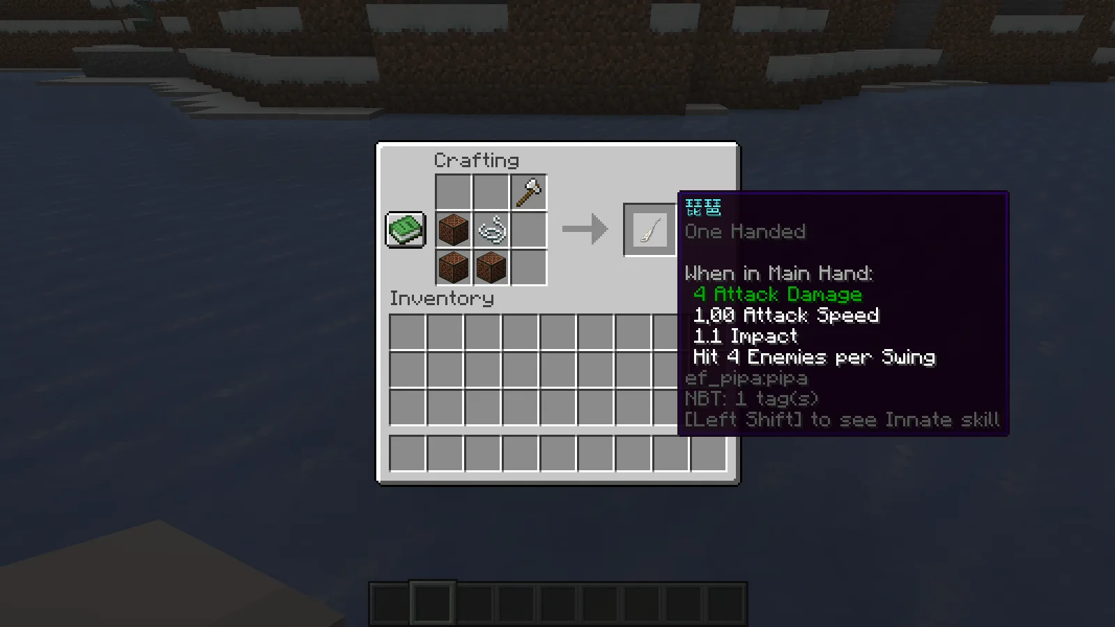 Рецепт крафта пипы в моде Epic Fight - Bard