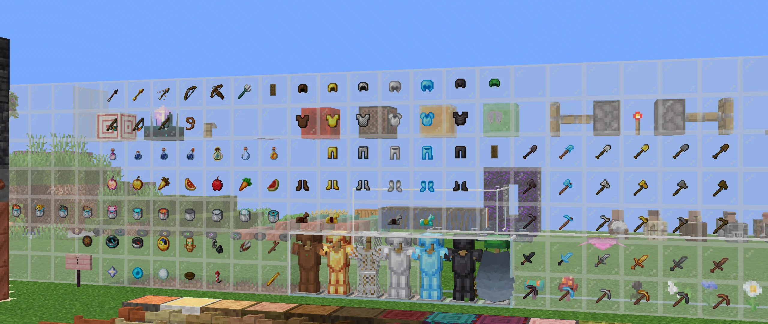 Предметы в ресурс-паке Unique Vanilla