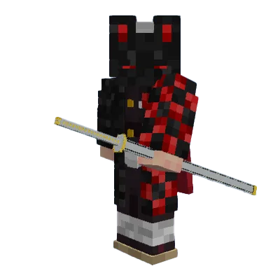 3D-модель меча Зеницу в ножнах из проекта Demon Slayer.