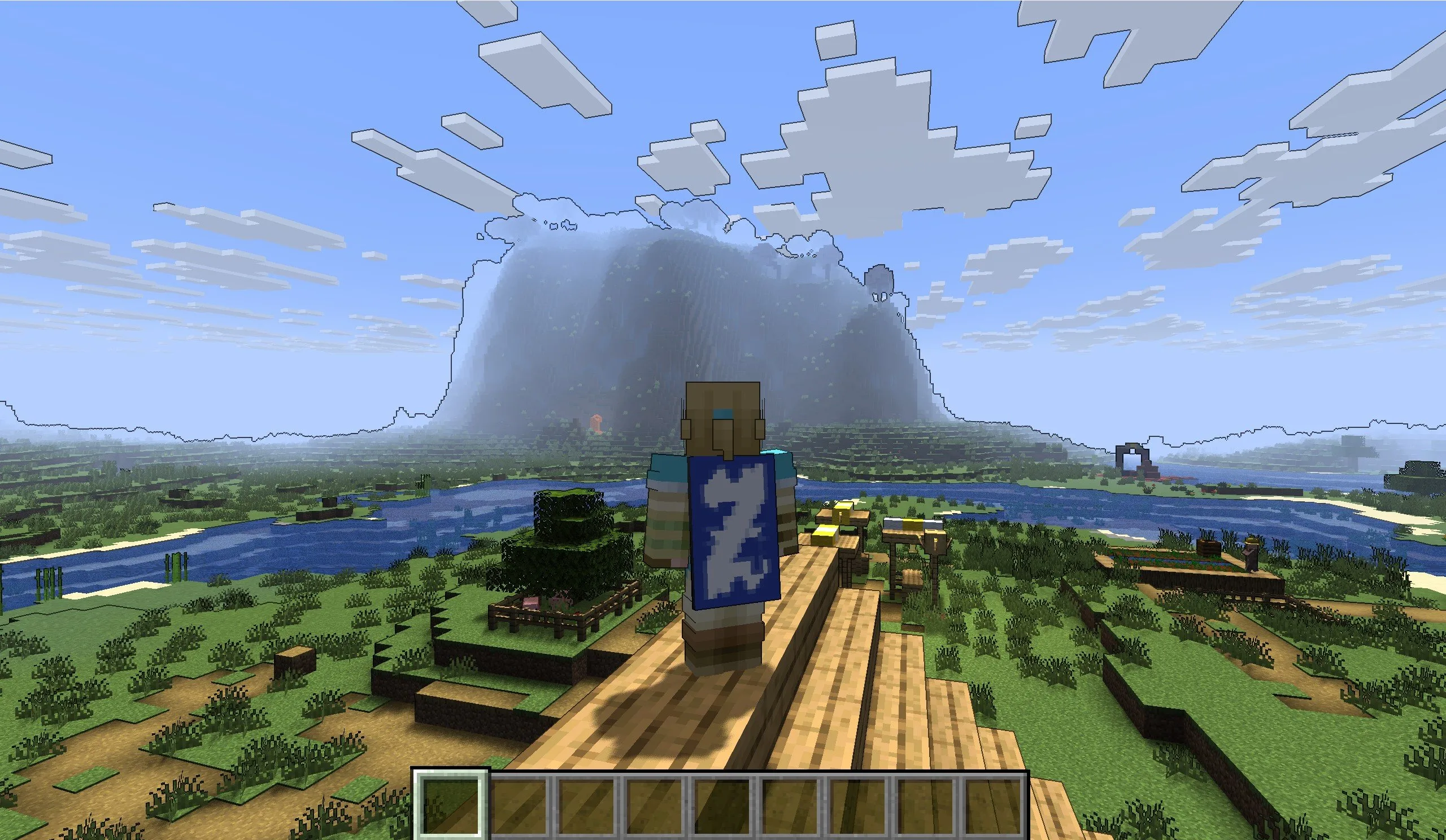 шейдер Outline в Minecraft