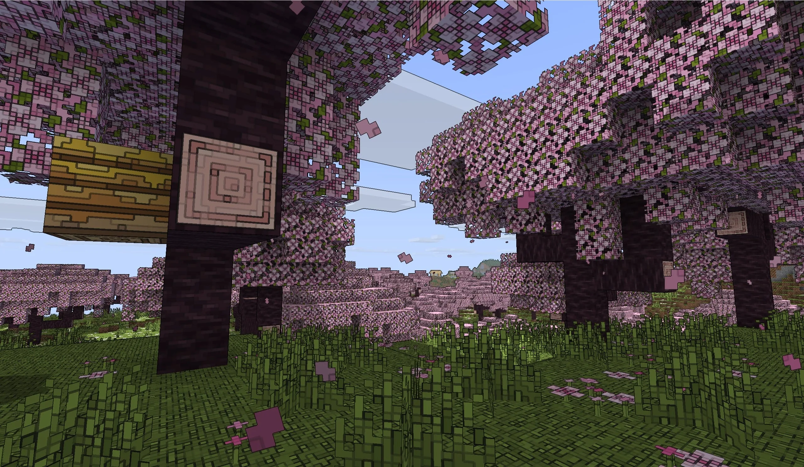 Сакура с шейдером контуров.