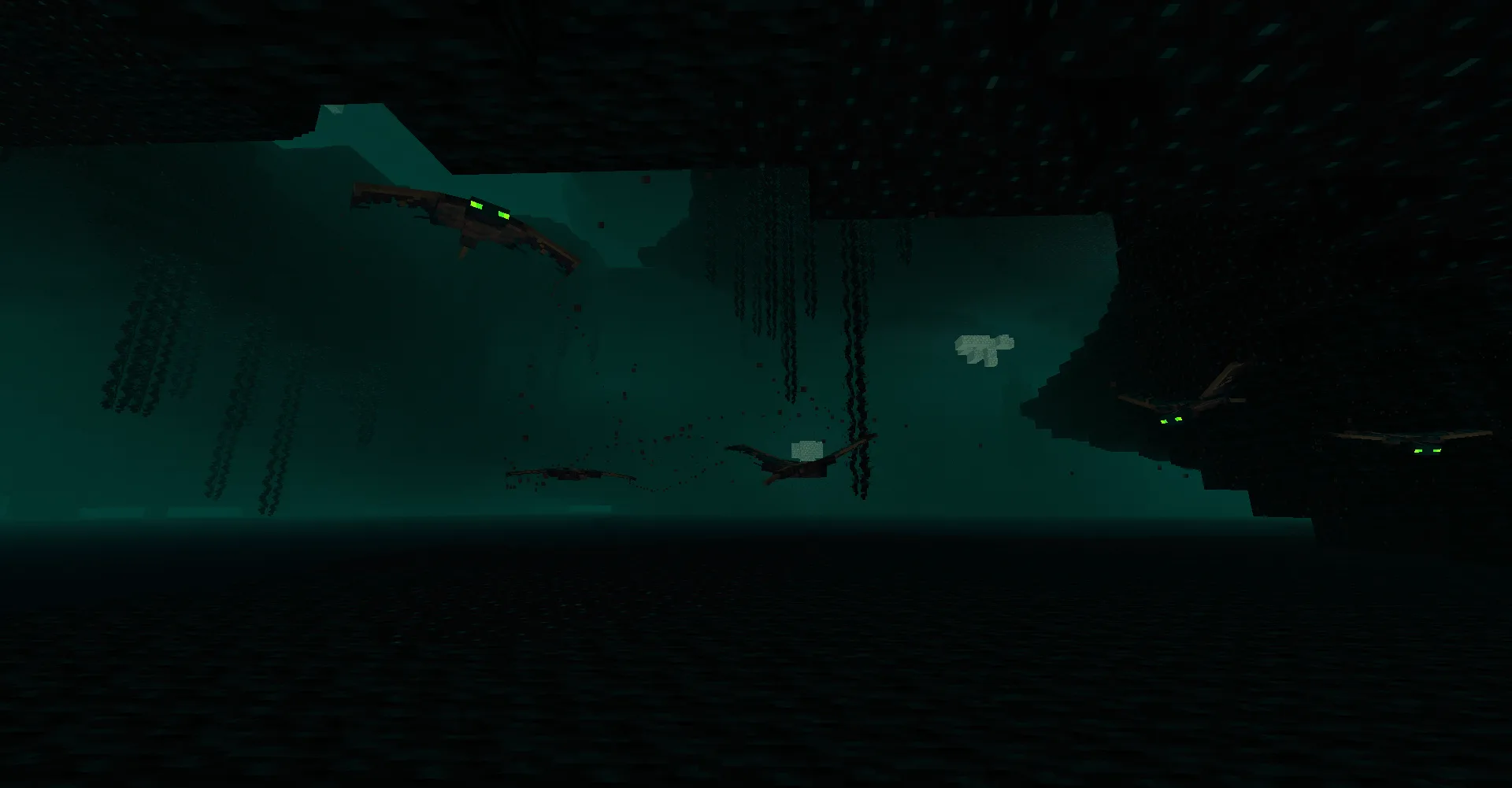 Фантомы в мире Minecraft.