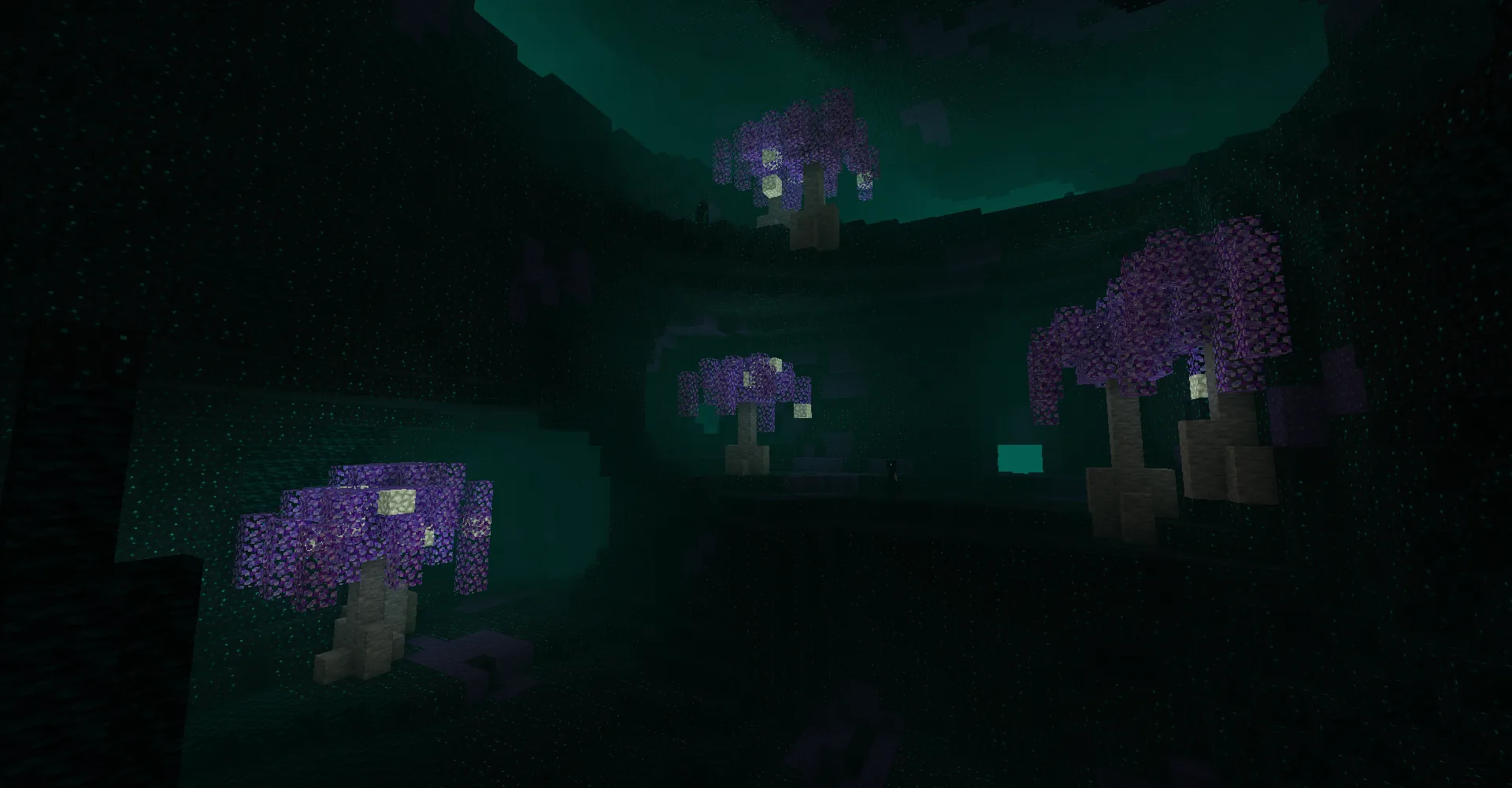 Слои эхо-дерева в биоме мода Deeper and Darker.