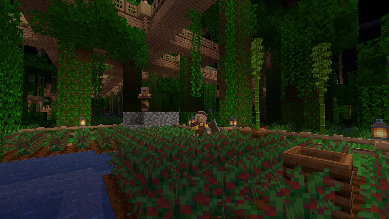 Фермерская грядка с кофейными растениями из мода Rustic Delight.