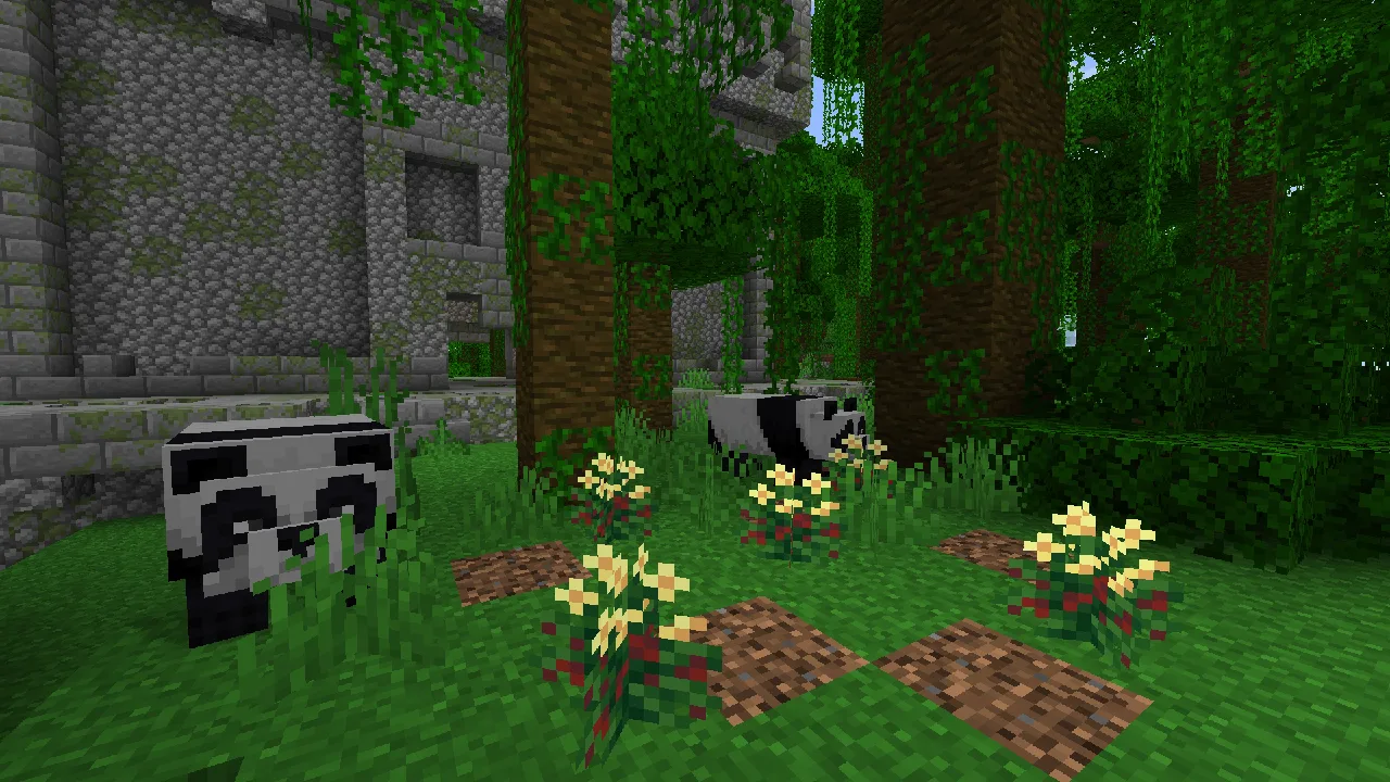 Куст дикого кофе в биоме джунглей из мода Rustic Delight.