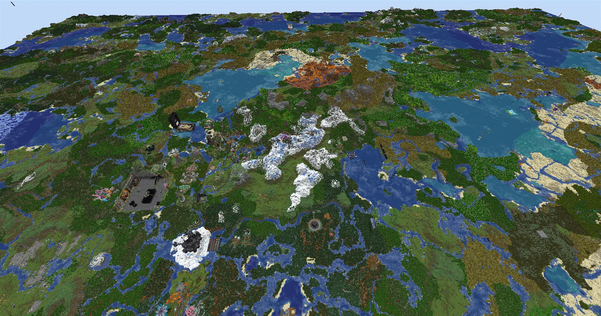 Скриншот постройки в стиле 512 RD на сервере HermitCraft Season 9.