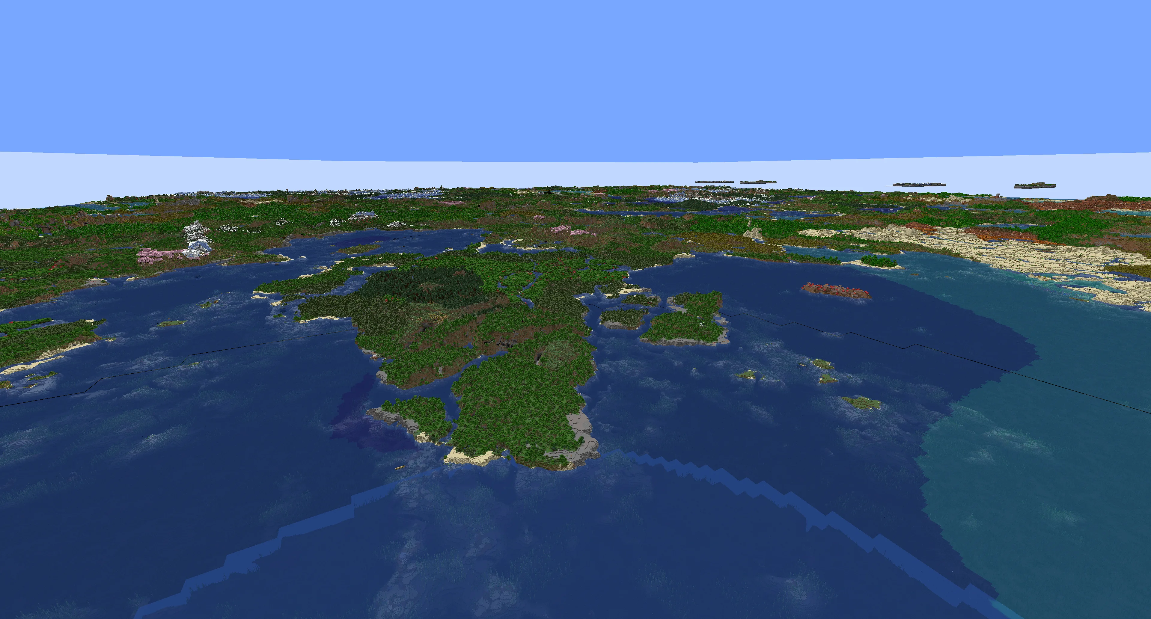 Скриншот ландшафта из 10-го сезона Hermitcraft.