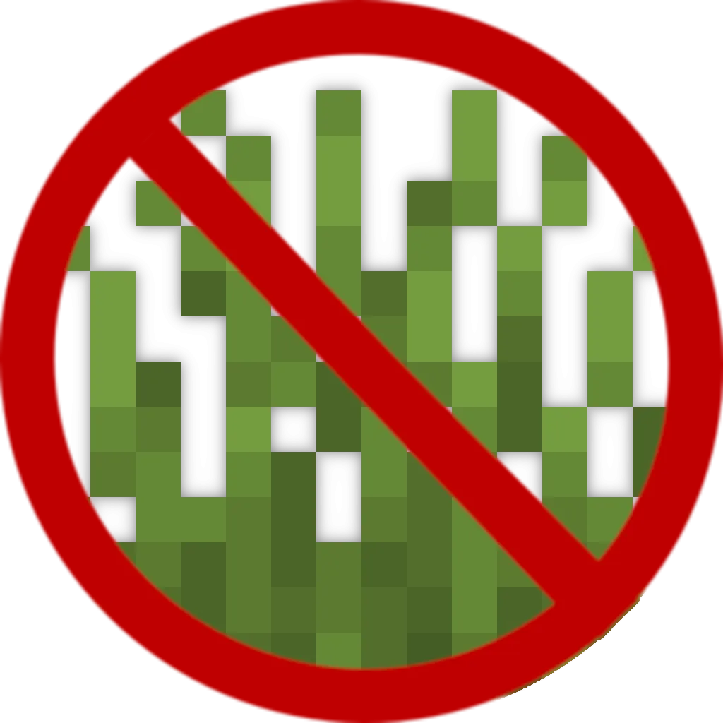 Скриншот проекта no grass, демонстрирующий отсутствие травы на поверхности блоков.