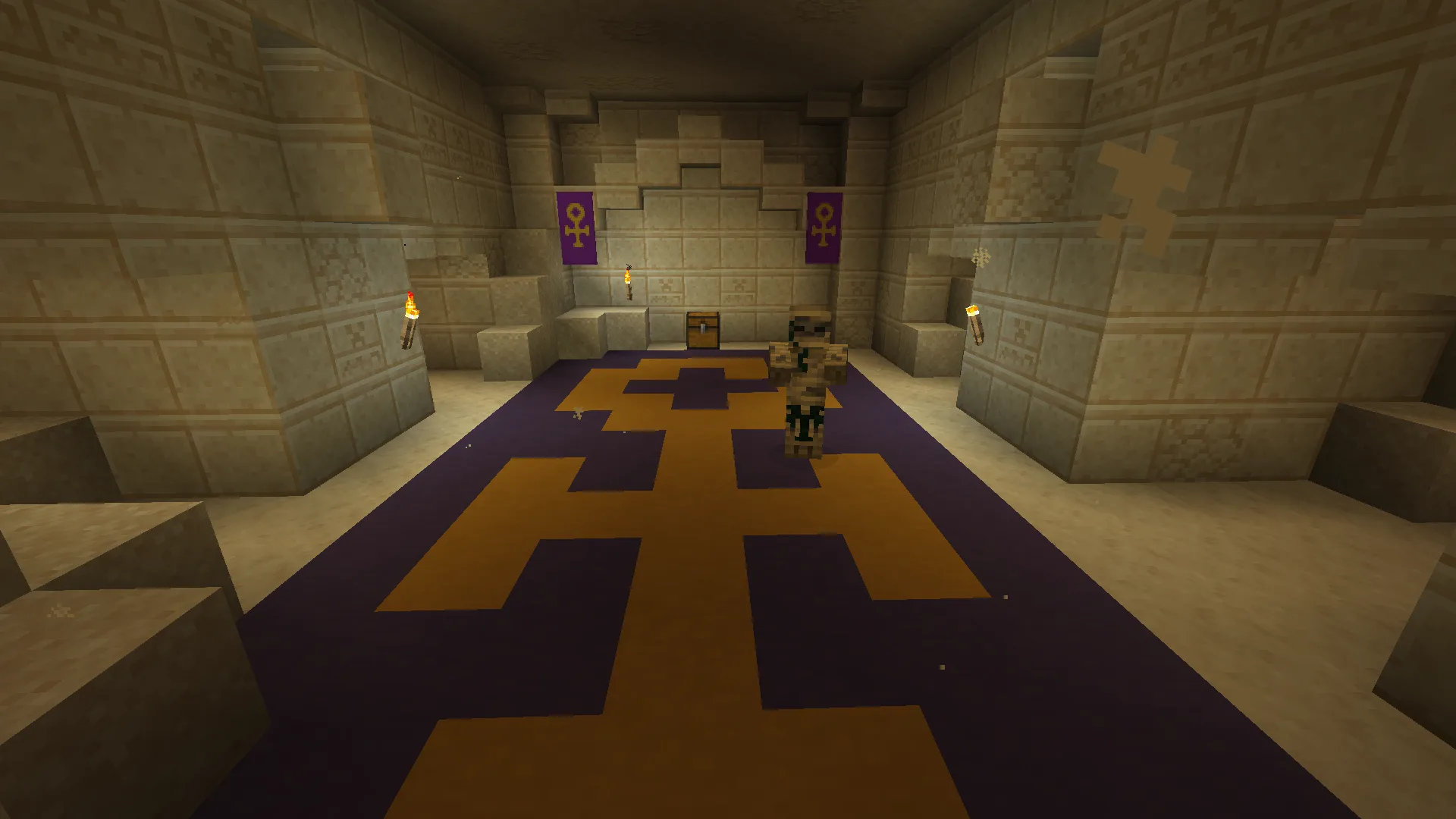 Вид изнутри на внутреннее убранство пирамиды в проекте Underground Worlds.