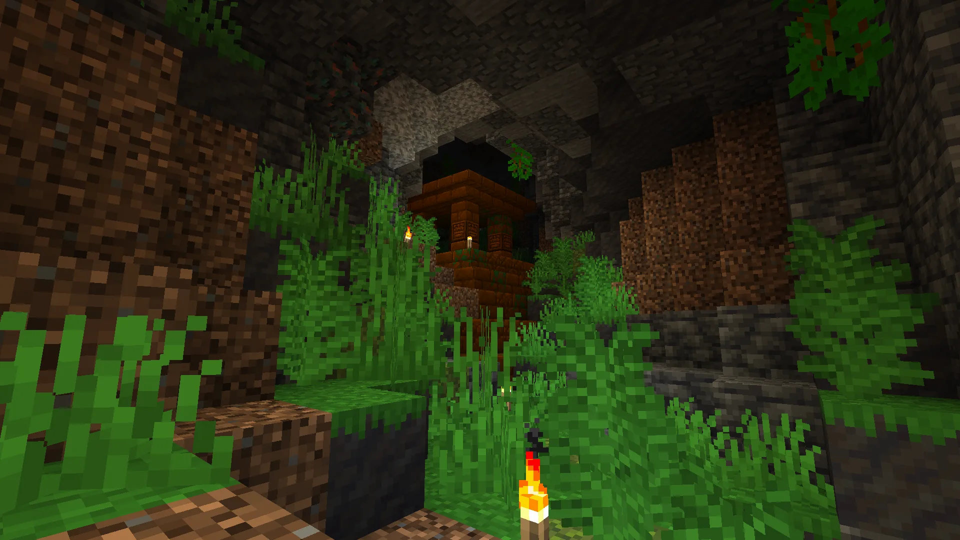 Вход в храм в проекте Underground Worlds.