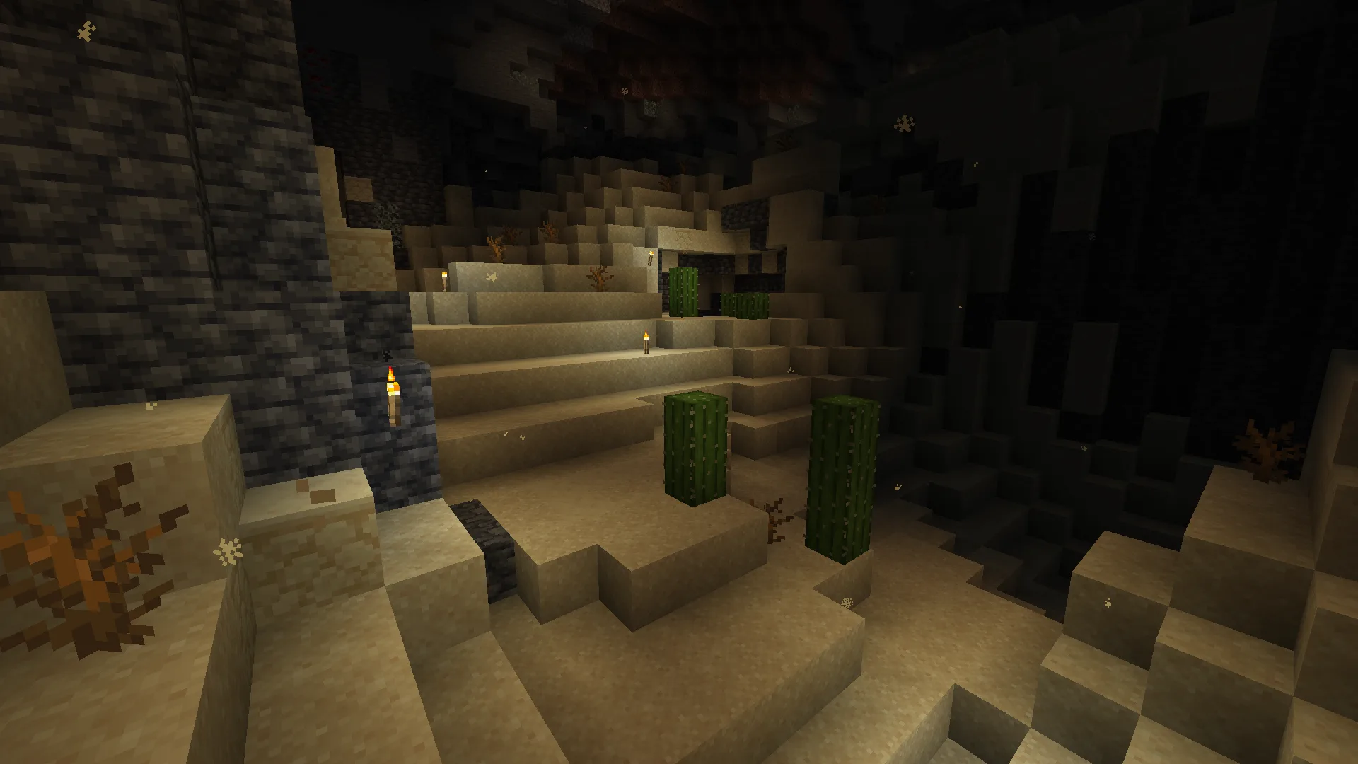 Подземная пустыня в проекте Underground Worlds.