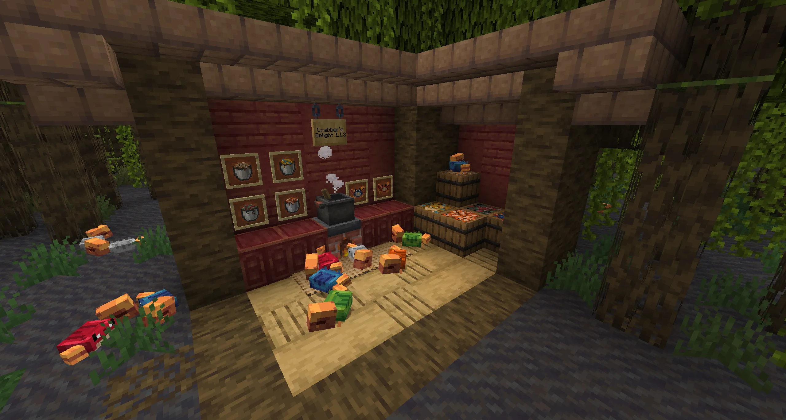 Скриншот обновления 1.1.3 для мода Crabber's Delight.