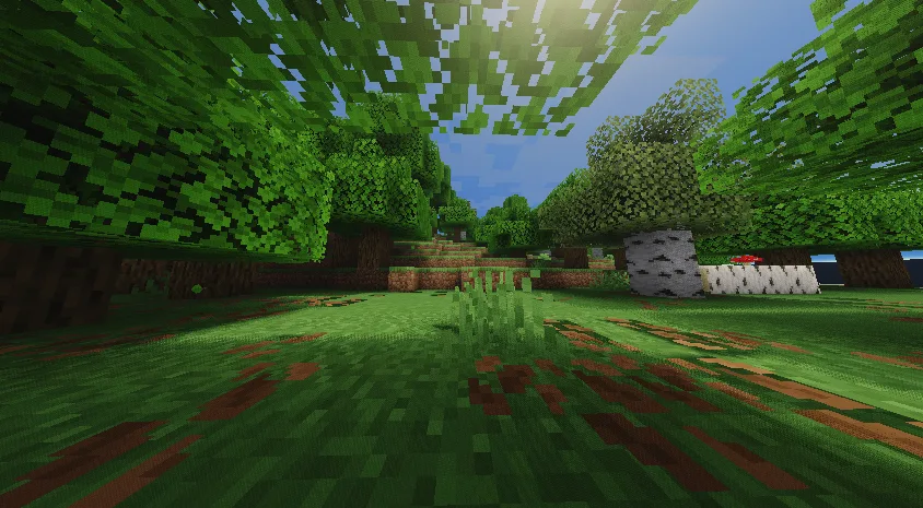 Эффект солнечных лучей сквозь листву в Steabel-DFX