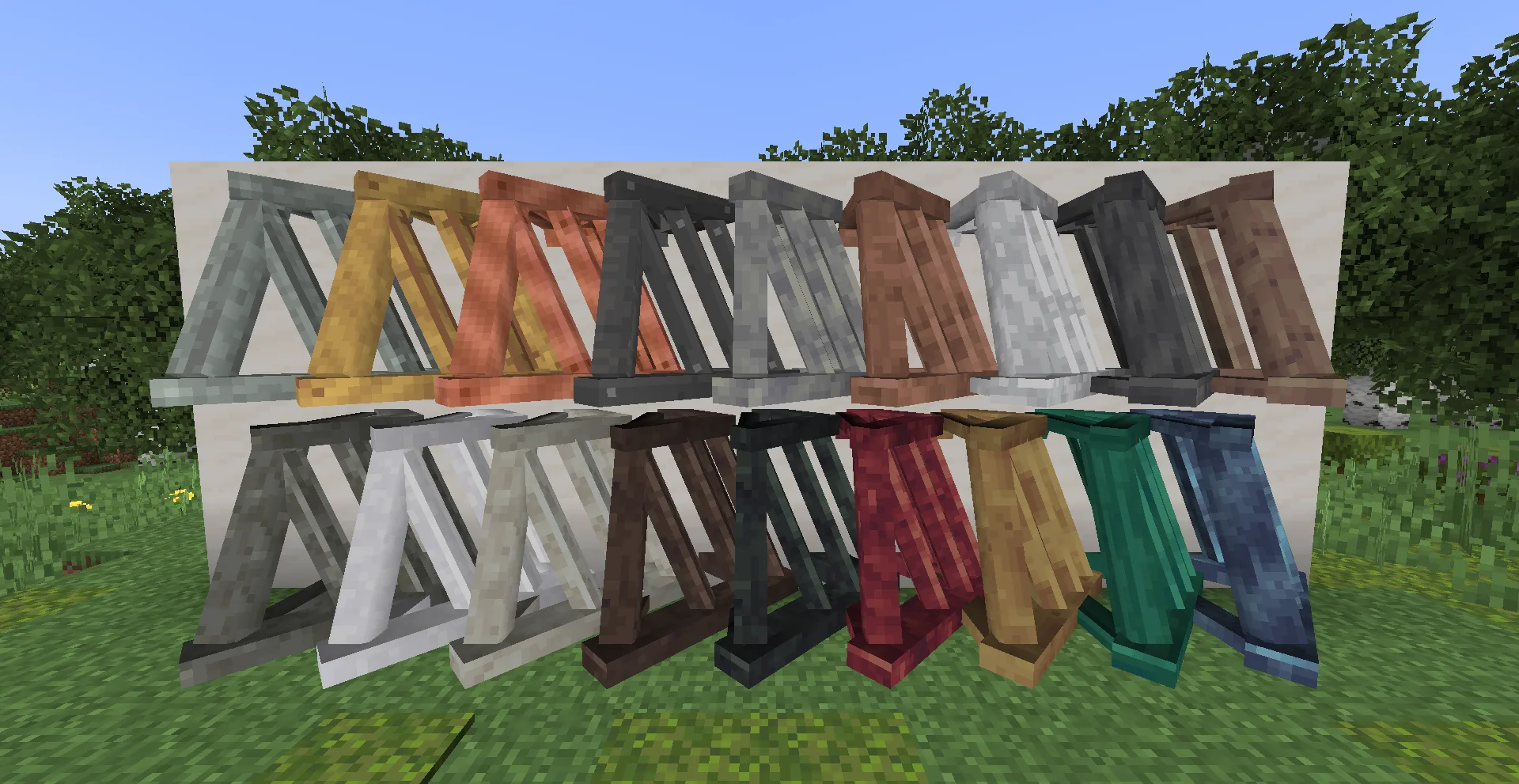 Все 18 моделей машинистов поездов из мода Create: Bells & Whistles.