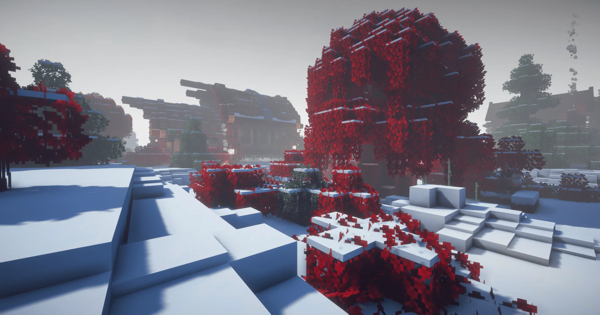 Осенний дуб в ресурс-паке JS Leaves+