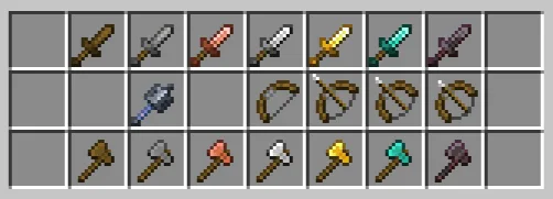 Набор уменьшенного оружия из ресурс-пака Short Weaponry