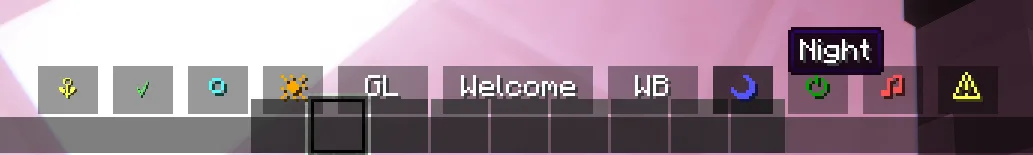 Предпросмотр кнопок мода Welcome+