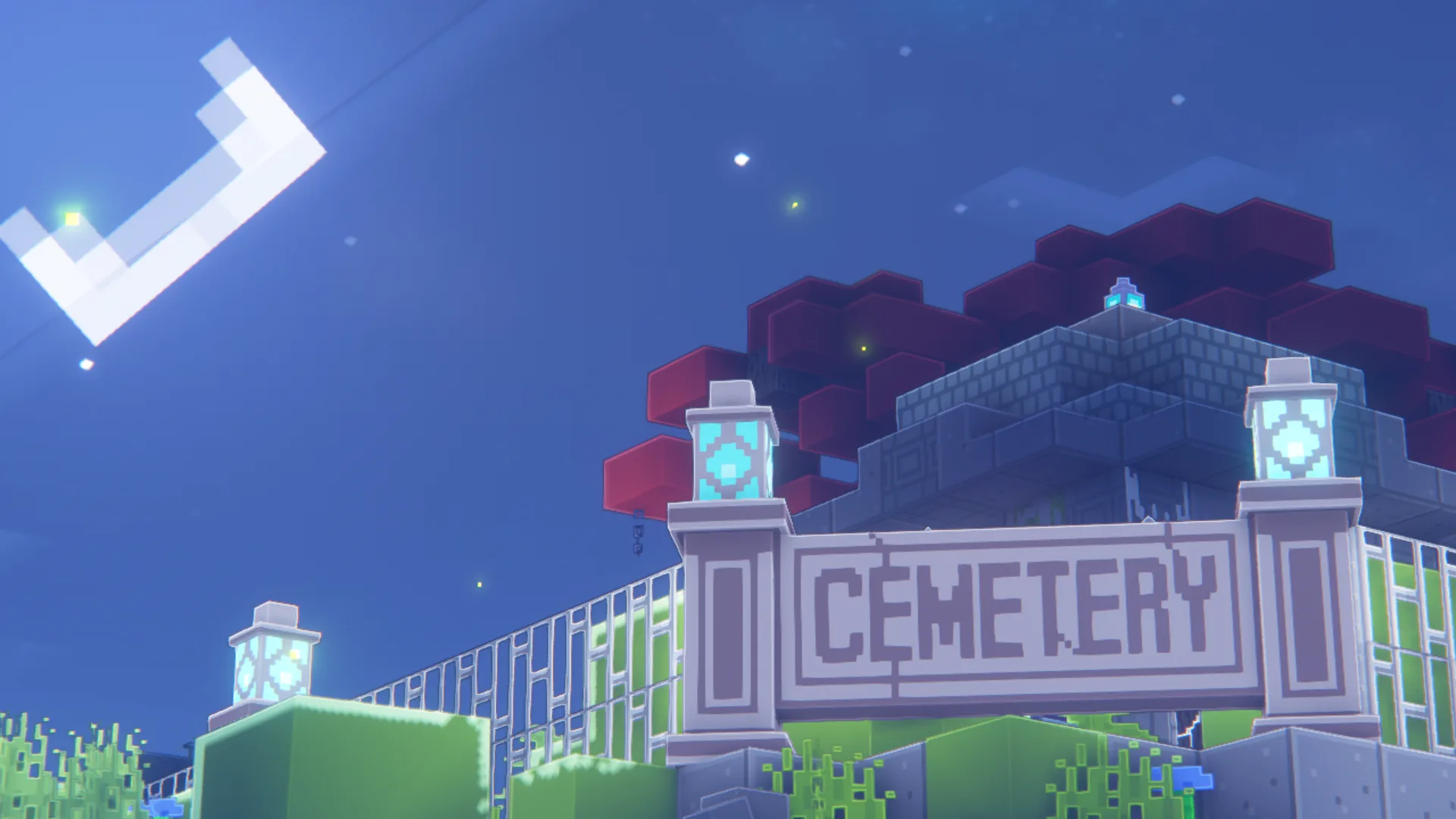 Кладбище в стиле Bare Bones: Origin Realms