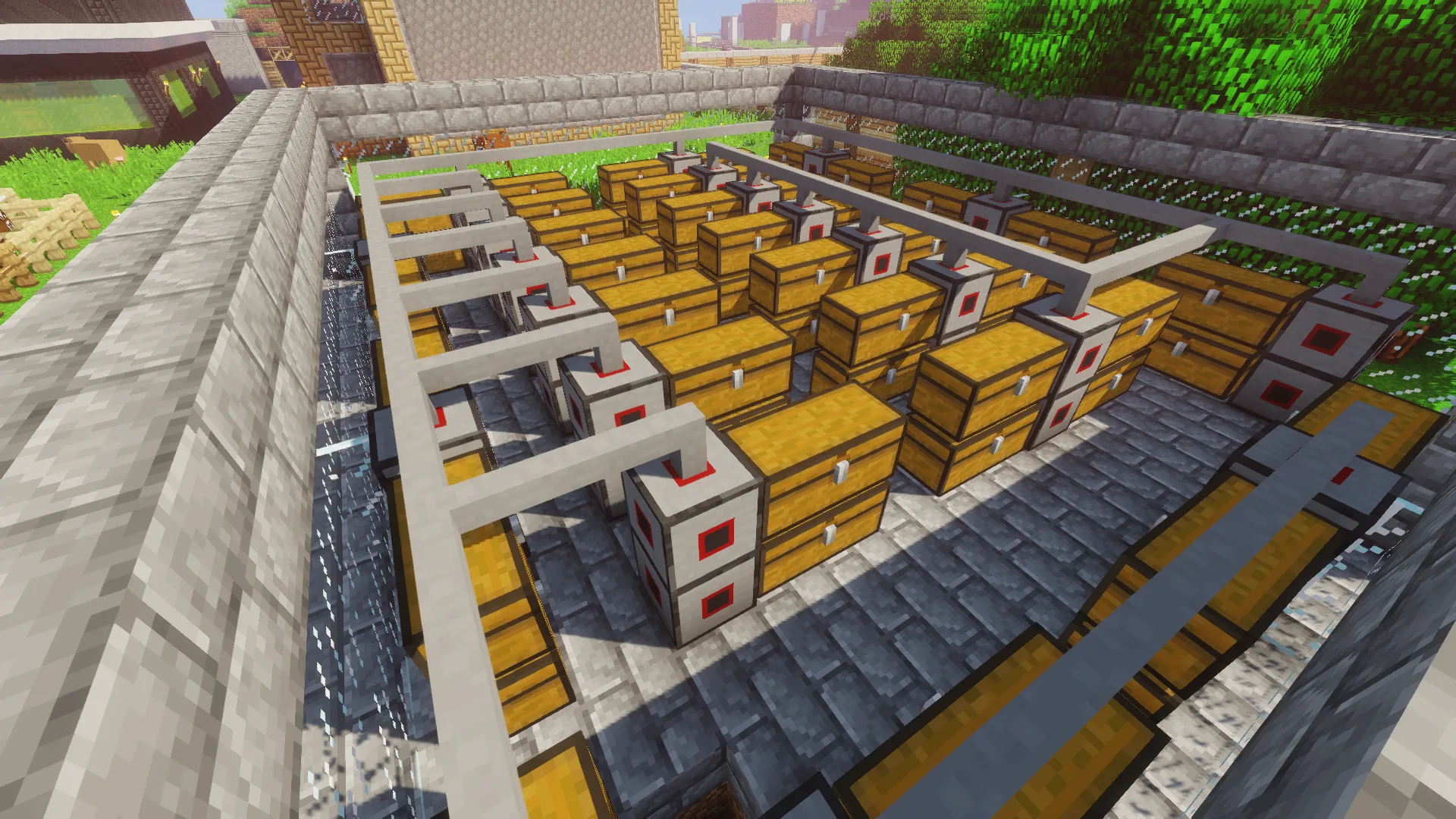 Компьютерная система управления инвентарем из мода CC: Tweaked.