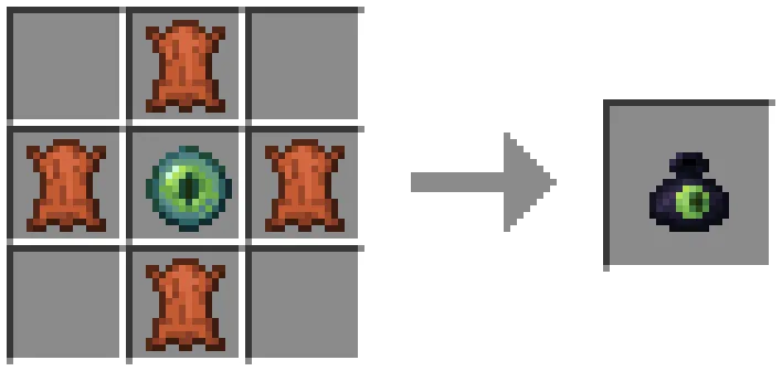 Крафтовый рецепт сумки из мода EnderChests.