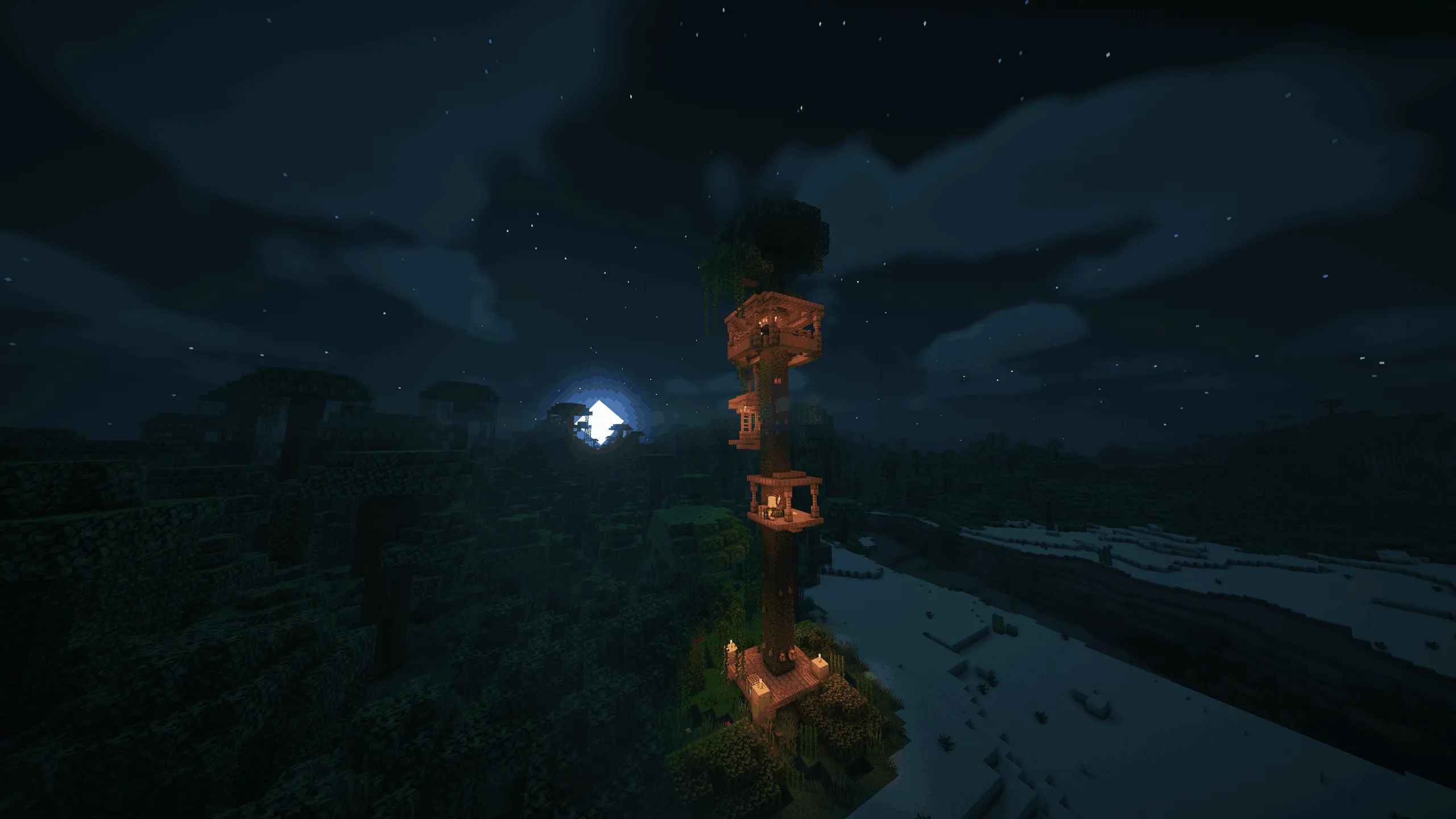 Дом на дереве в джунглях в стиле проекта Trek.