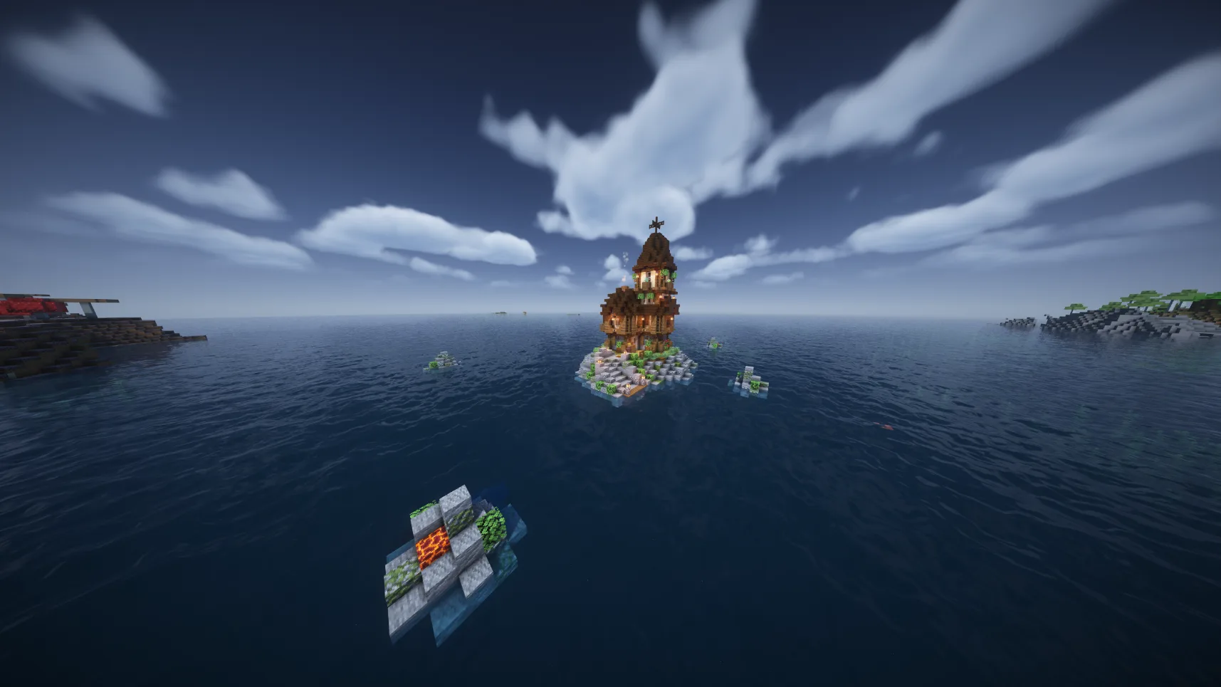 Остров в Minecraft, проект Trek.