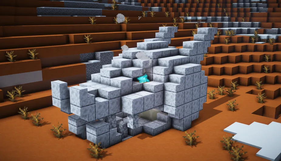 Костяной дракон в Minecraft.