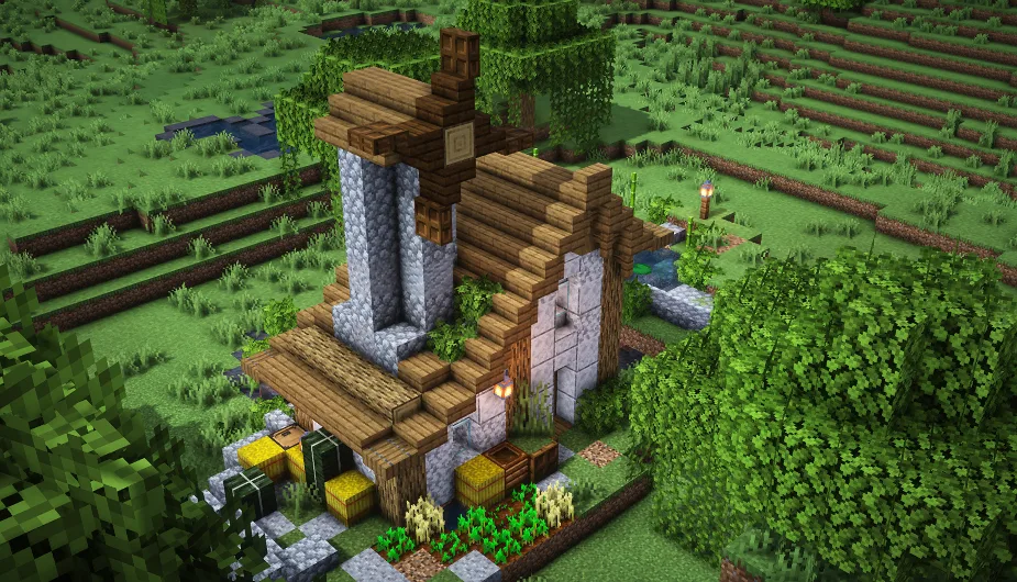 Современный дом в стиле модерн в Minecraft.