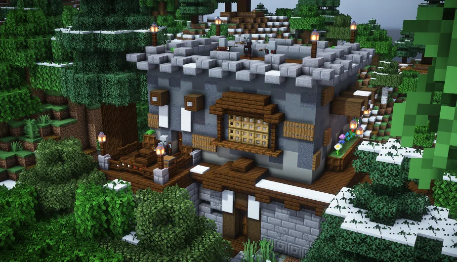 База разбойников из проекта Trek в Minecraft.