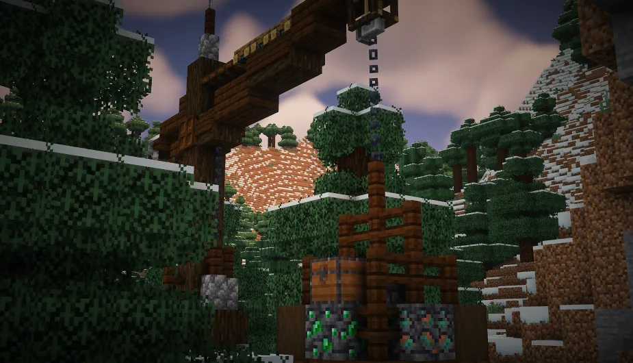 Скриншот из Minecraft: коготь разбойника из проекта Trek.