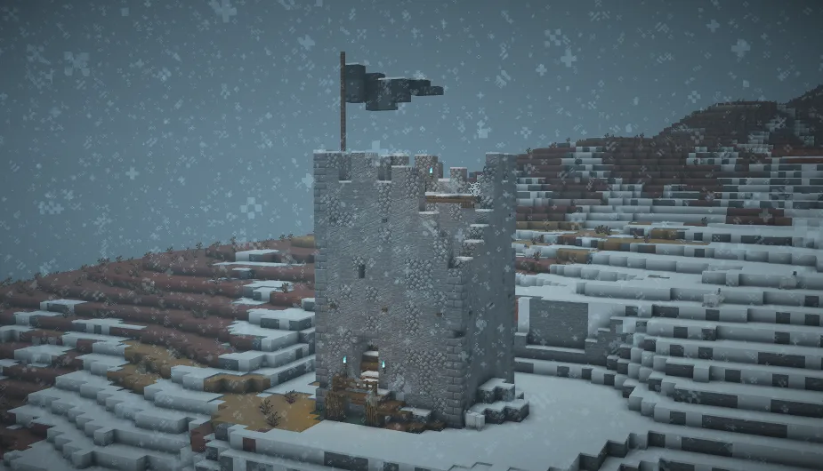 Скриншот убежища из проекта Trek в Minecraft.