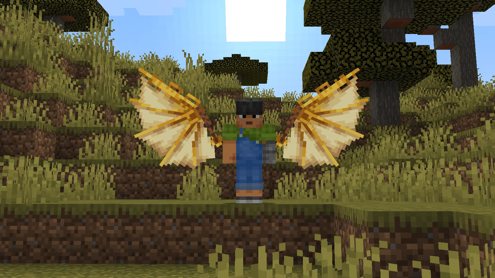 Механические крылья в стиле стимпанк.