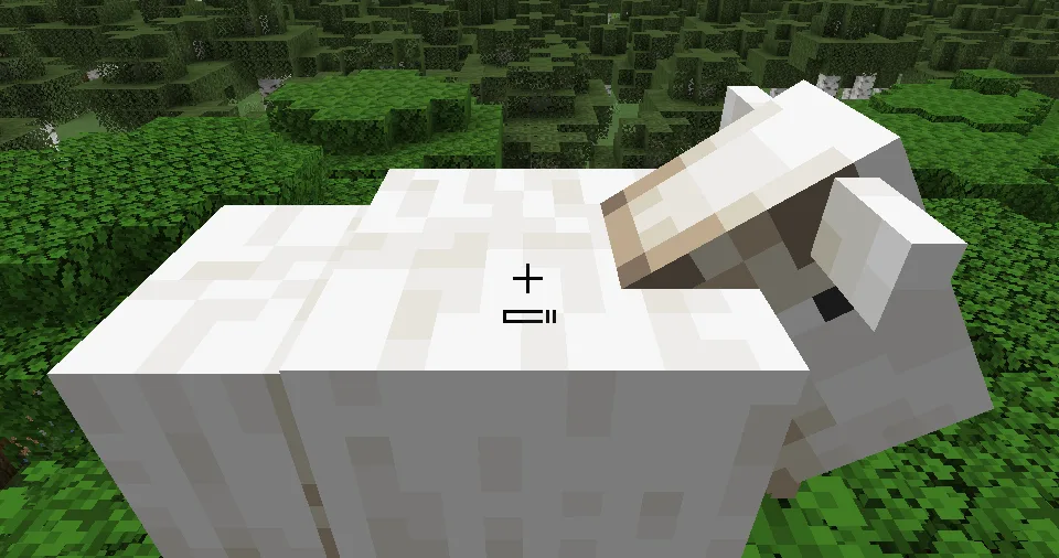 Индикатор критической атаки мечом в Minecraft.
