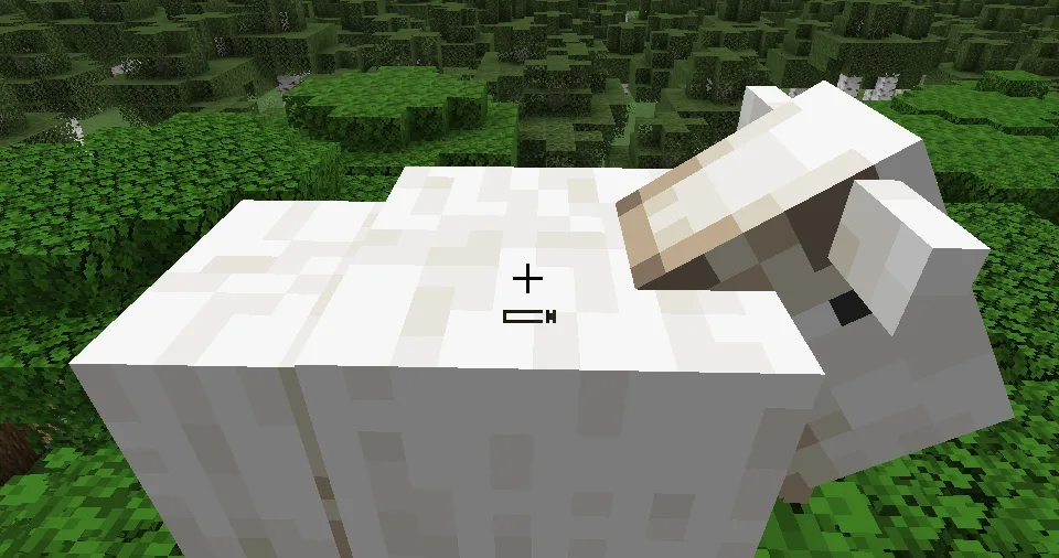 Индикатор перезарядки атаки для топора в Minecraft.