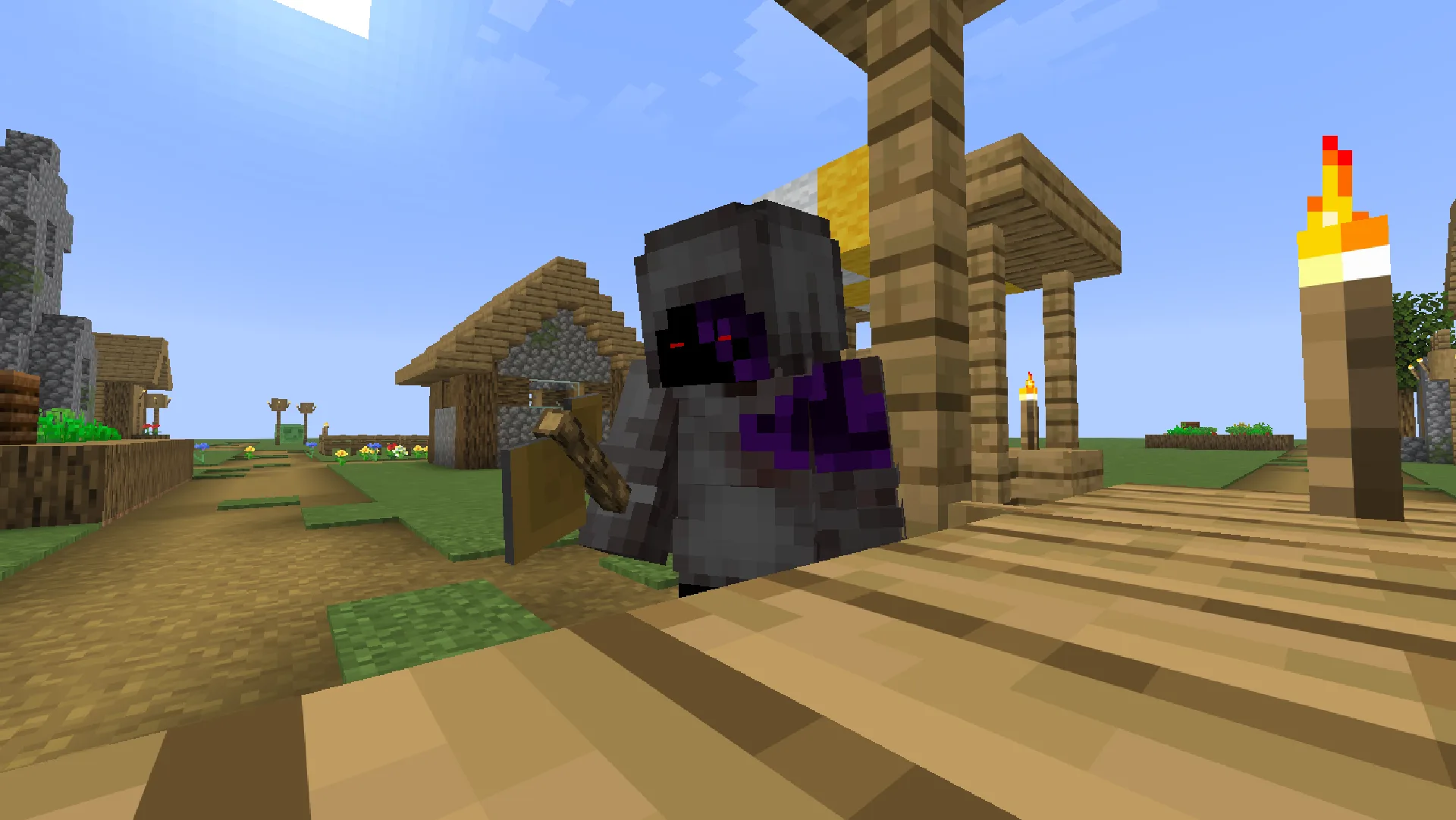 Деревянный топор из ресурс-пака Xeon's Axes