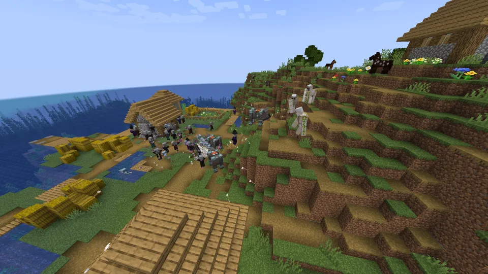 Битва рейдеров с железными големами в начальной волне