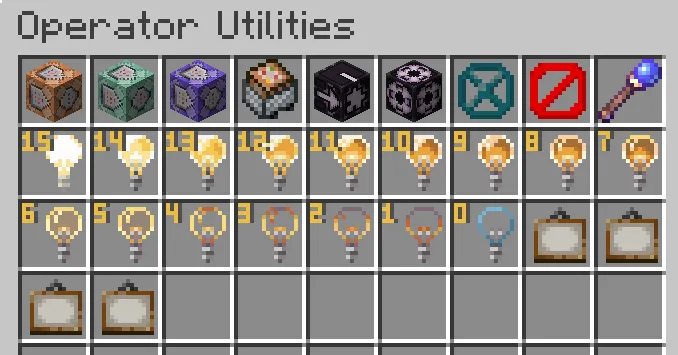 Magical Debug Stick в интерфейсе Operador Utilities