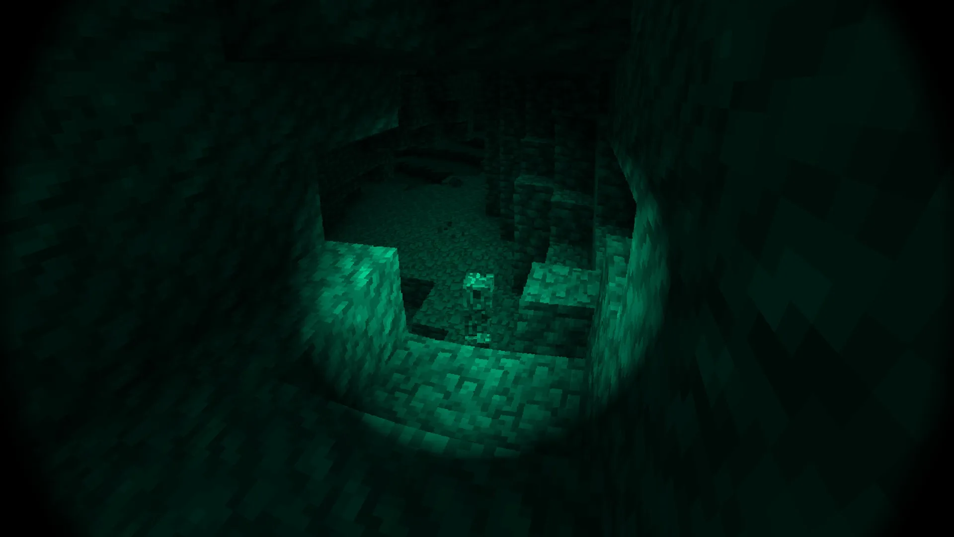 Аутентичное ночное видение в пещере.