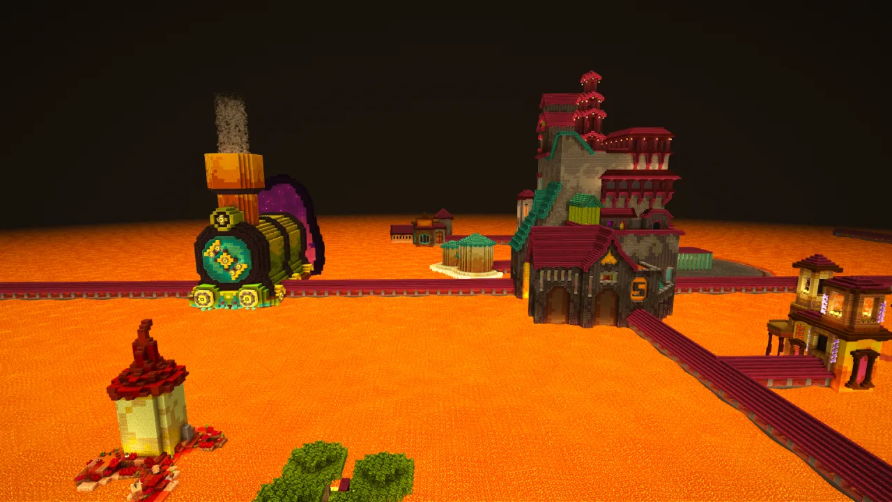 Строительство на крыше Незера с шейдерами Aurora.