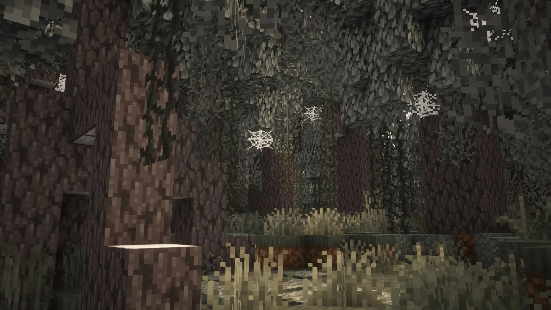 Обновленный биом Pale Garden из Minecraft Snap 3.2-b.