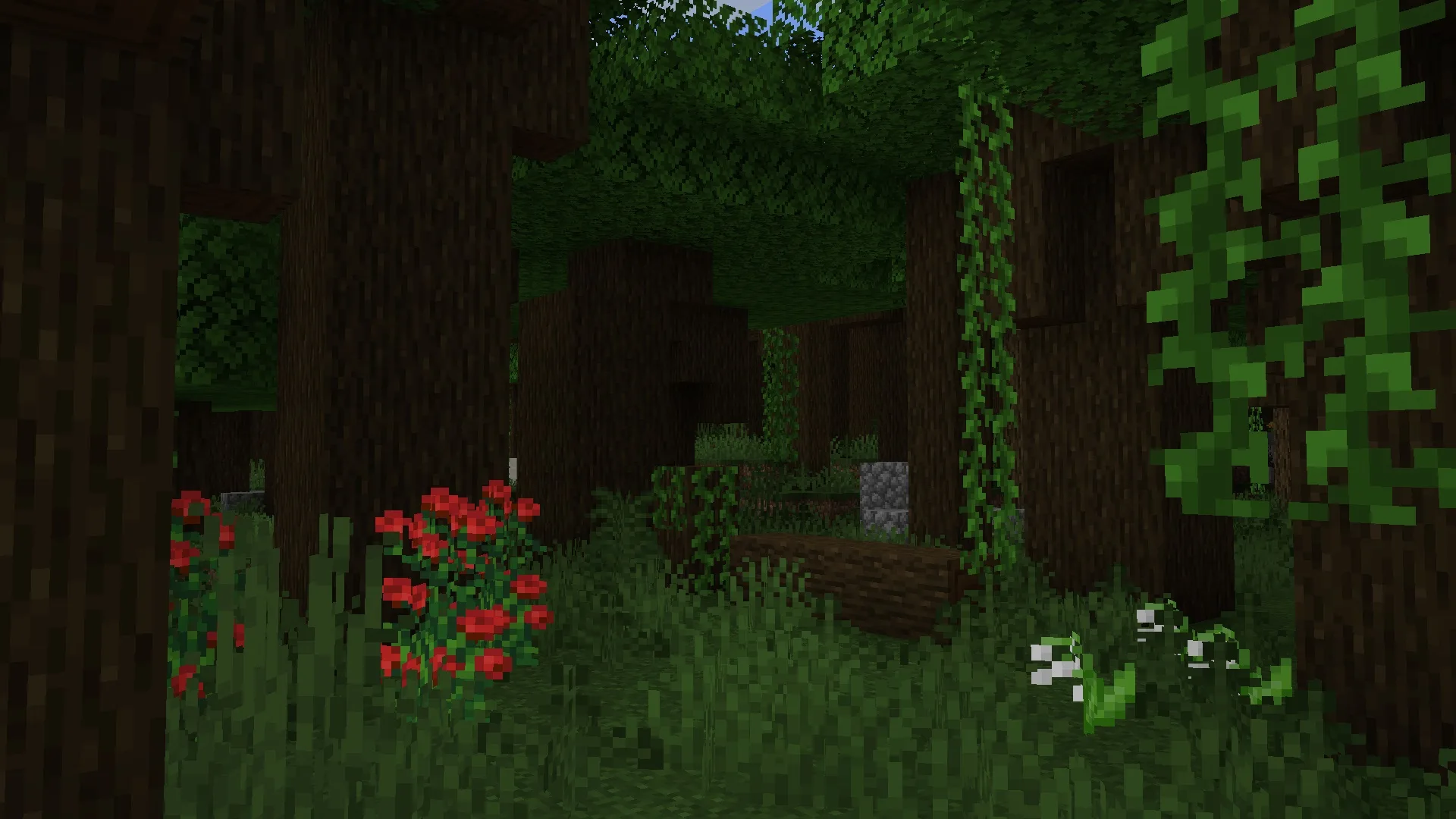 Обновленный биом темного леса в моде Geophilic.