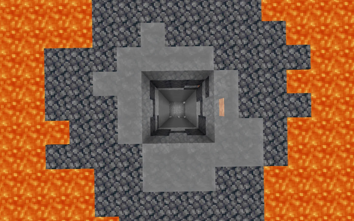 Скриншот проекта BLAST: персонаж с киркой в ледяной пещере.