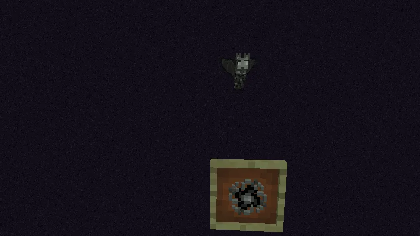 Статуя игрока верхом на летучей мыши в моде Statues